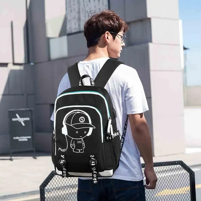 Рюкзак Senkey & Style Music з USB світиться в темряві