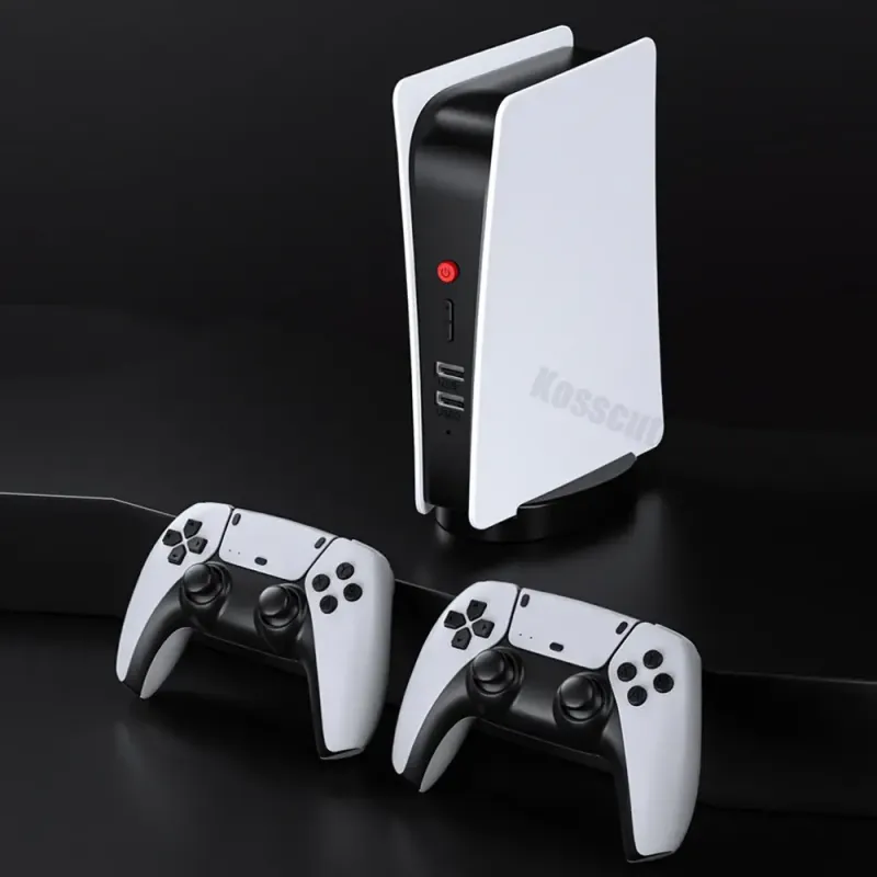 Ігрова приставка Бездротова телевізійна ігрова консоль HappyJoe White M5, 64 ГБ, 15000+ ігор, підтримка PS1/MAME/GBA