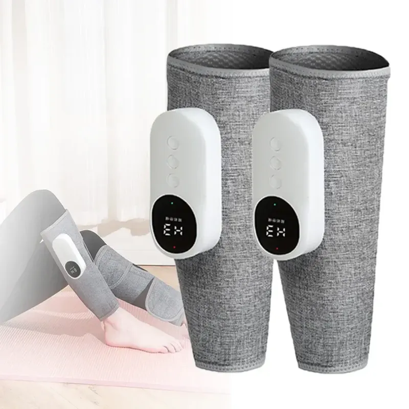 Бездротовий повітряно-компресійний масажер на ногу з нагріванням PORTABLE CALF MASSAGER