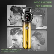 Акумуляторна машинка для стрижки VGR V-989 від USB з 3 насадками