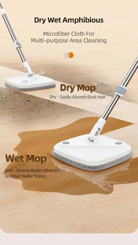 Комплект швабра з відром для миття підлоги Mop with bucket K10, з віджиманням / Складна швабра