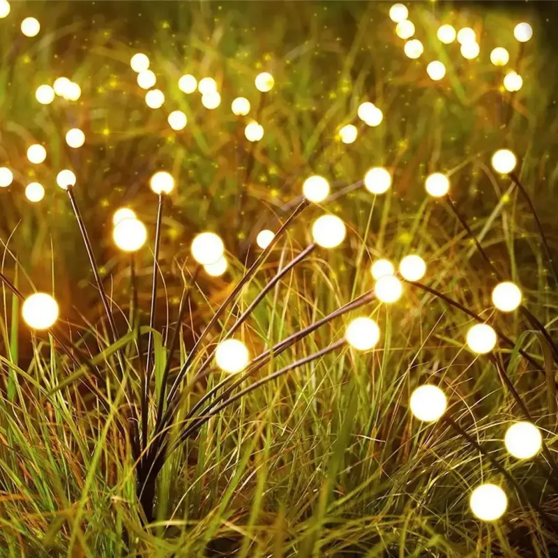 Садовый фонарь в упаковке 2 шт. на солнечной батарее "Светлячки" 70 см Уличный фонарик