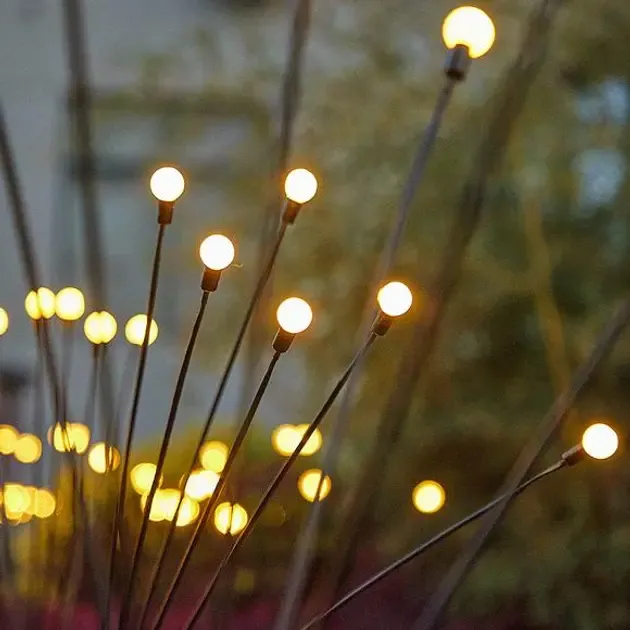 Садовий світлодіодний світильник на сонячній батареї - Світлячок (2шт набір)