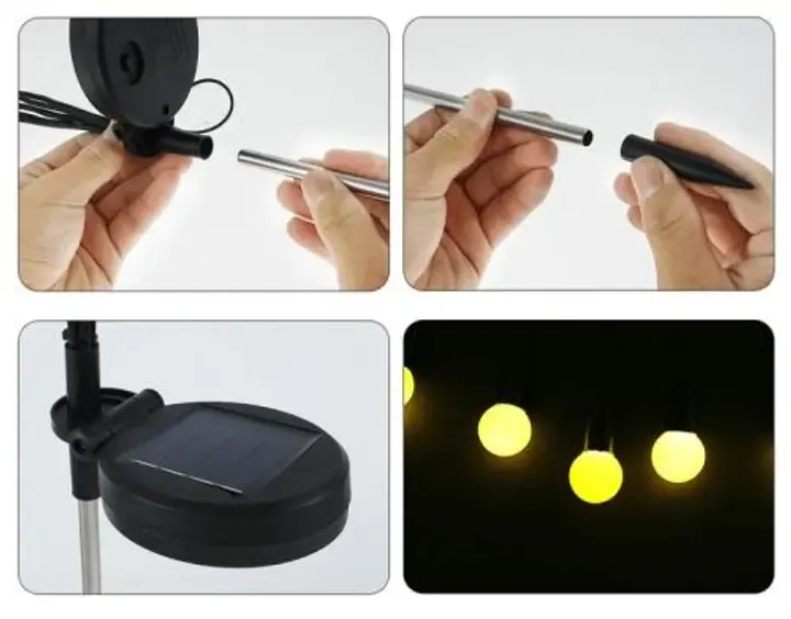 Садовий світлодіодний світильник на сонячній батареї - Світлячок (2шт набір)