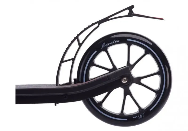 Самокат чорний Maraton Delta