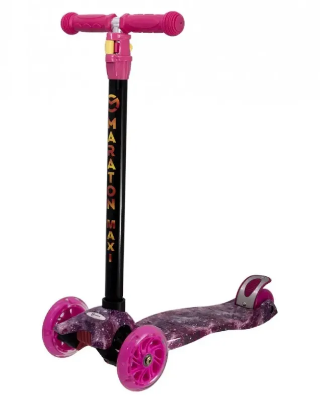 Самокат Maraton Maxi / Рожевий космос