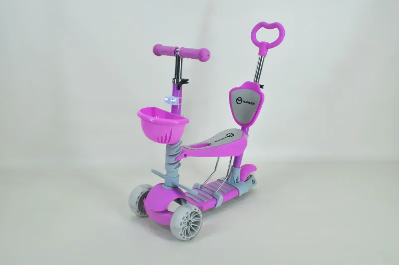 Самокат Maraton Tucson триколісний 3 в 1 + мигалка