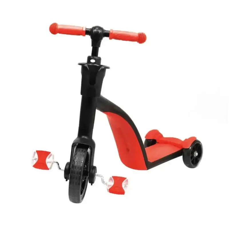 Дитячий самокат трансформер біговіл з кошиком Best Scooter 3 в 1