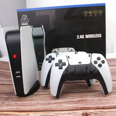 Ігрова приставка Бездротова телевізійна ігрова консоль HappyJoe White M5, 64 ГБ, 15000+ ігор, підтримка PS1/MAME/GBA