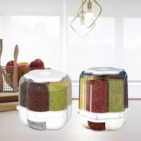 Фігурний органайзер для круп із дозатором 8 л