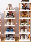 Знімна складна полиця для зберігання взуття, компактна полиця для взуття на 5 місця, дверний органайзер, полиця для взуття, багатоярусна шафа для ванної кімнати