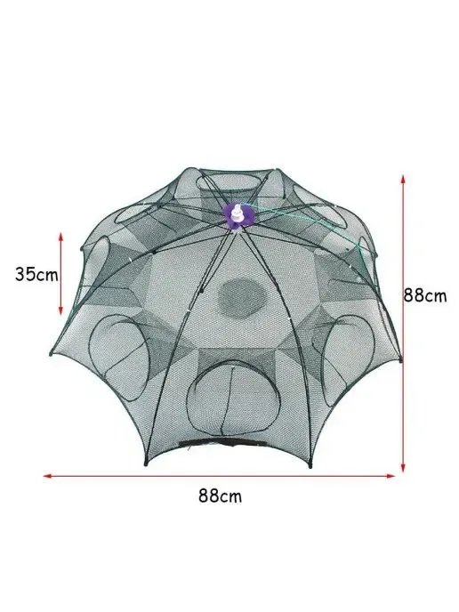Мережа рибальська автоматична, 4-8 отворів, нейлонова, складана