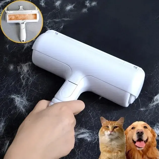 Щітка-ролик для видалення вовни тварин з одягу та меблів