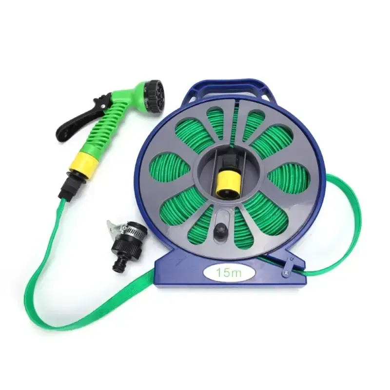 Шланг 15-метровий поливальний з котушкою та розпилювачем BB-4302 | Поливальний набір