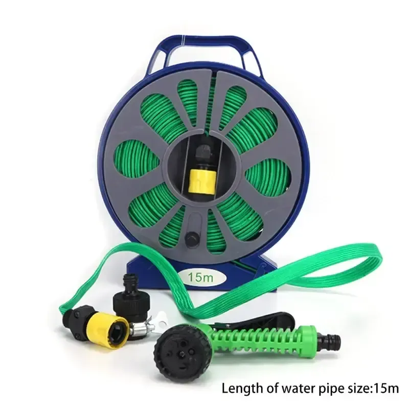 Шланг 15-метровий поливальний з котушкою та розпилювачем BB-4302 | Поливальний набір