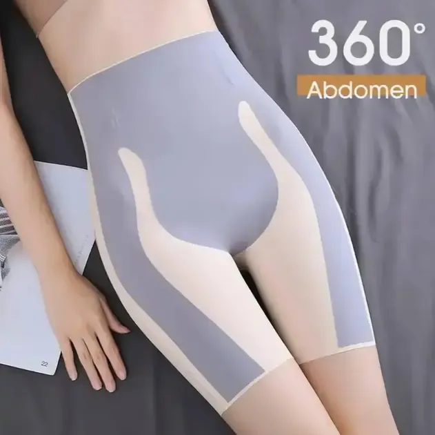 Шорти з високою талією для корекції фігури виготовлені з легкого безшовного нейлону
