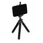 Штатив-тренога NULIER настільний, для телефону, гнучкі ніжки, висота 17 см, чорний