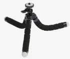 Штатив-тренога NULIER настільний, для телефону, гнучкі ніжки, висота 17 см, чорний