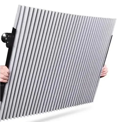 Шторка сонцезахисна в авто 65см Тканина + Фольга висувна