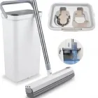 Швабра з відром та автоматичним віджимом MOP MD-01 / Швабра ледарка для прибирання та миття підлог