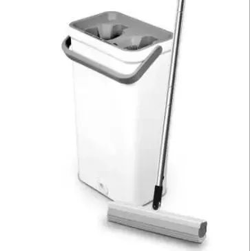 Швабра з відром та автоматичним віджимом MOP MD-01 / Швабра ледарка для прибирання та миття підлог