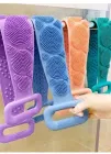 Силіконова щітка, що очищає мочалка - Silicone bath towel масажна для душу і ванни