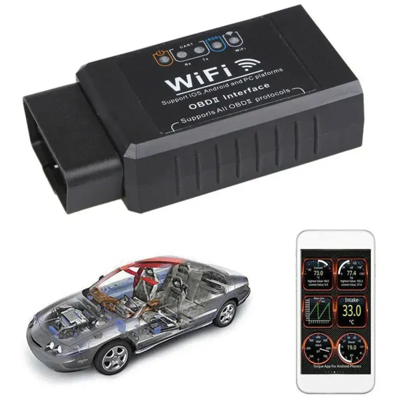 Сканер для діагностики автомобіля OBD2 ELM327 WI-FI