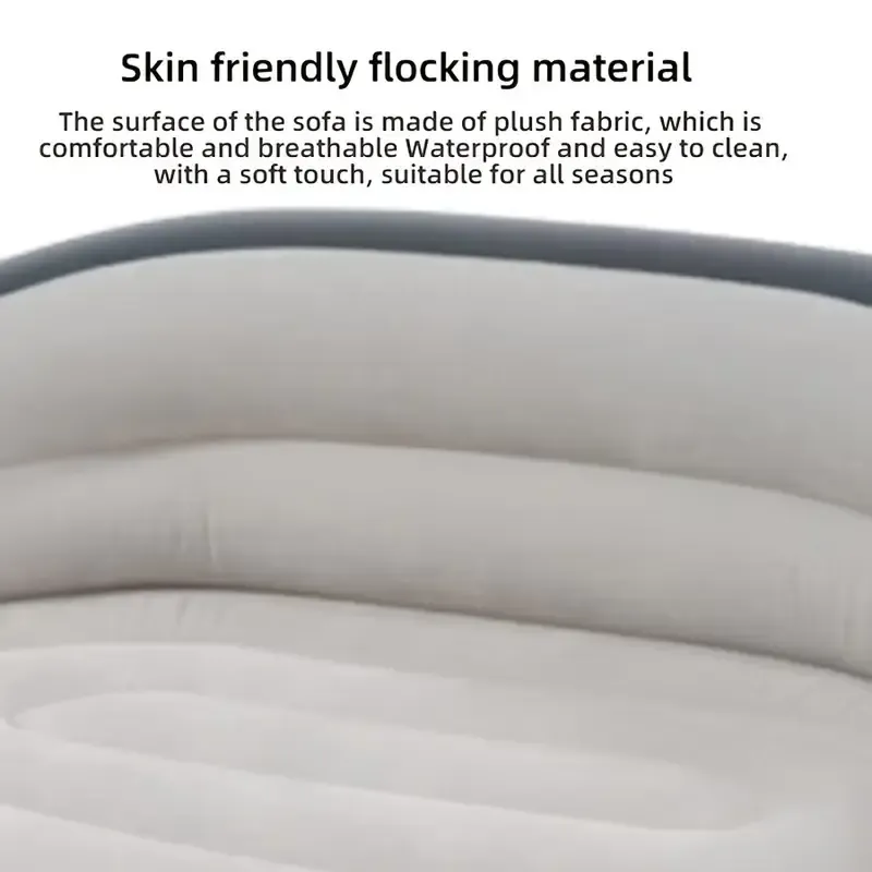 Складаний диван для відпочинку, Портативне ліжко з підлокітниками ПВХ матеріал XL-1134