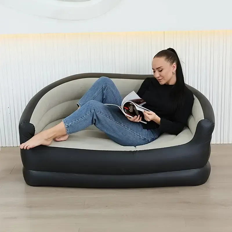 Складаний диван для відпочинку, Портативне ліжко з підлокітниками ПВХ матеріал XL-1134