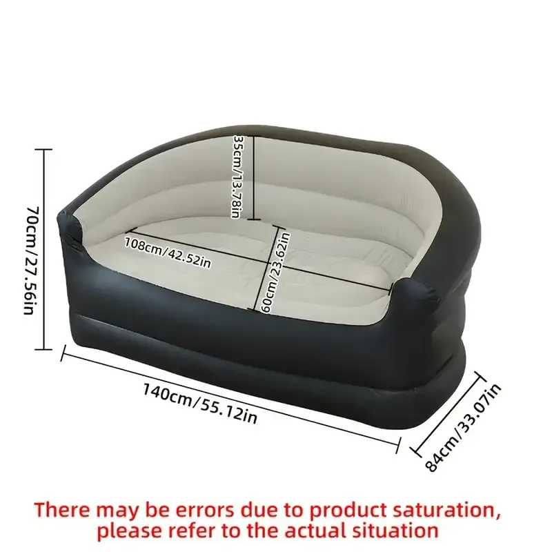 Складаний диван для відпочинку, Портативне ліжко з підлокітниками ПВХ матеріал XL-1134