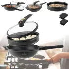 Сковорода алюмінієва 3 в 1 на 32 см з антипригарним покриттям EDENBERG EB-12112 Вок-сотейник-пароварка