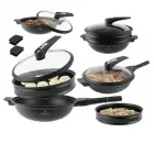 Сковорода алюмінієва 3 в 1 на 32 см з антипригарним покриттям EDENBERG EB-12112 Вок-сотейник-пароварка