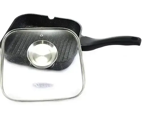 Сковорода-гриль Unique UN-4011 із кришкою 24 см