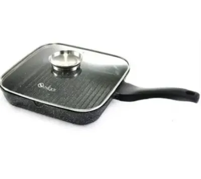 Сковорода-гриль Unique UN-4011 із кришкою 24 см