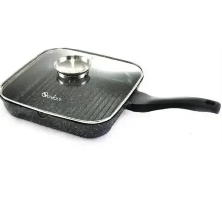 Сковорода-гриль Unique UN-4011 із кришкою 24 см