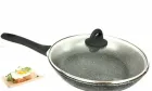 Сковорідка з кришкою Benson BN-492 26см, з мармуровим покриттям