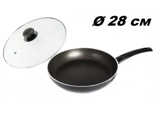 Сковорода UNIQUE UN-5166 28см із кришкою