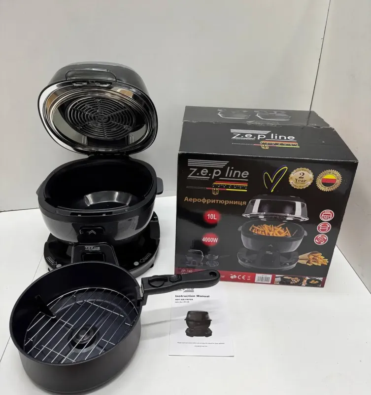 Смарт-Аерофритюрниця з функцією обертання на 18 програм Zepline ZP-140 10літрів 4000Вт
