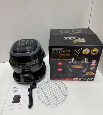 Смарт-Аерофритюрниця з функцією обертання на 18 програм Zepline ZP-140 10літрів 4000Вт