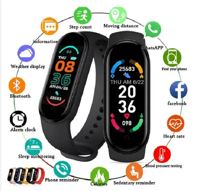 Smart Band м 6 фітнес браслет, чорний