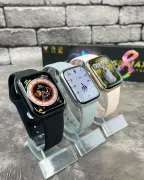 Смарт годинник 8 серії Smart Watch GS8 Мах 45mm українське меню з функцією дзвінка Сірі безрамковий дисплей