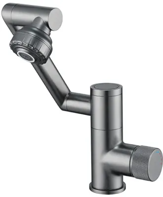 Змішувач для кухні під фільтр із гнучким зливом faucet AND938 Чорний