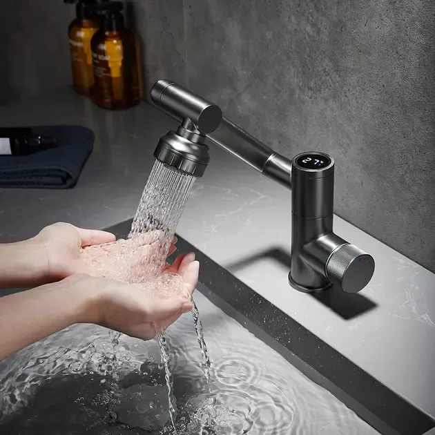 Змішувач для кухні під фільтр із гнучким зливом faucet AND938 Чорний