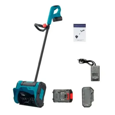 Снігоприбирач акумуляторний на 2 АКБ складаний Krafftec 36V 6Ah