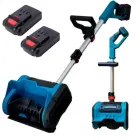 Снігоприбирач акумуляторний на 2 АКБ складаний Krafftec 36V 6Ah