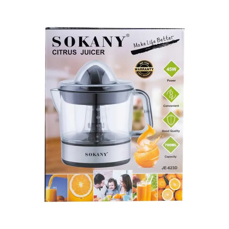 Соковитискач для цитрусових електричний Sokany JE-623D на 700 мл