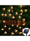 Сонячна гірлянда "Бджілки" 30 ламп 4,5 м, теплий-білий