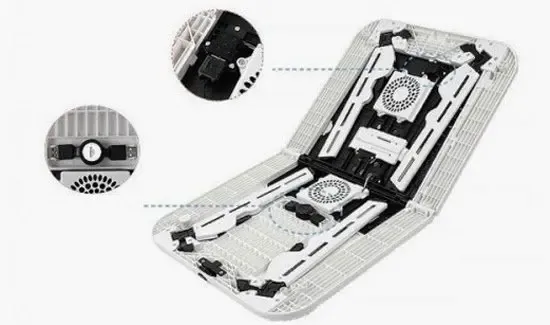 Стіл-підставка для ноутбука E-Table з охолодженням та регулюванням нахилу та висоти