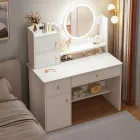 Столик для макіяжу 80х40х128 см із дзеркалом з підсвіткою LED та шафками TT811