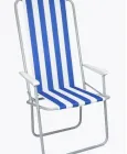 Стілець STD-03 смугастий, складаний, метал+тканина  В760*Ш500*Д510мм